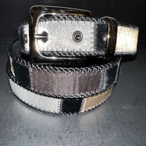 Elite Women's Vintage Tapestry Velvet Color Block Belt Size 3XL
